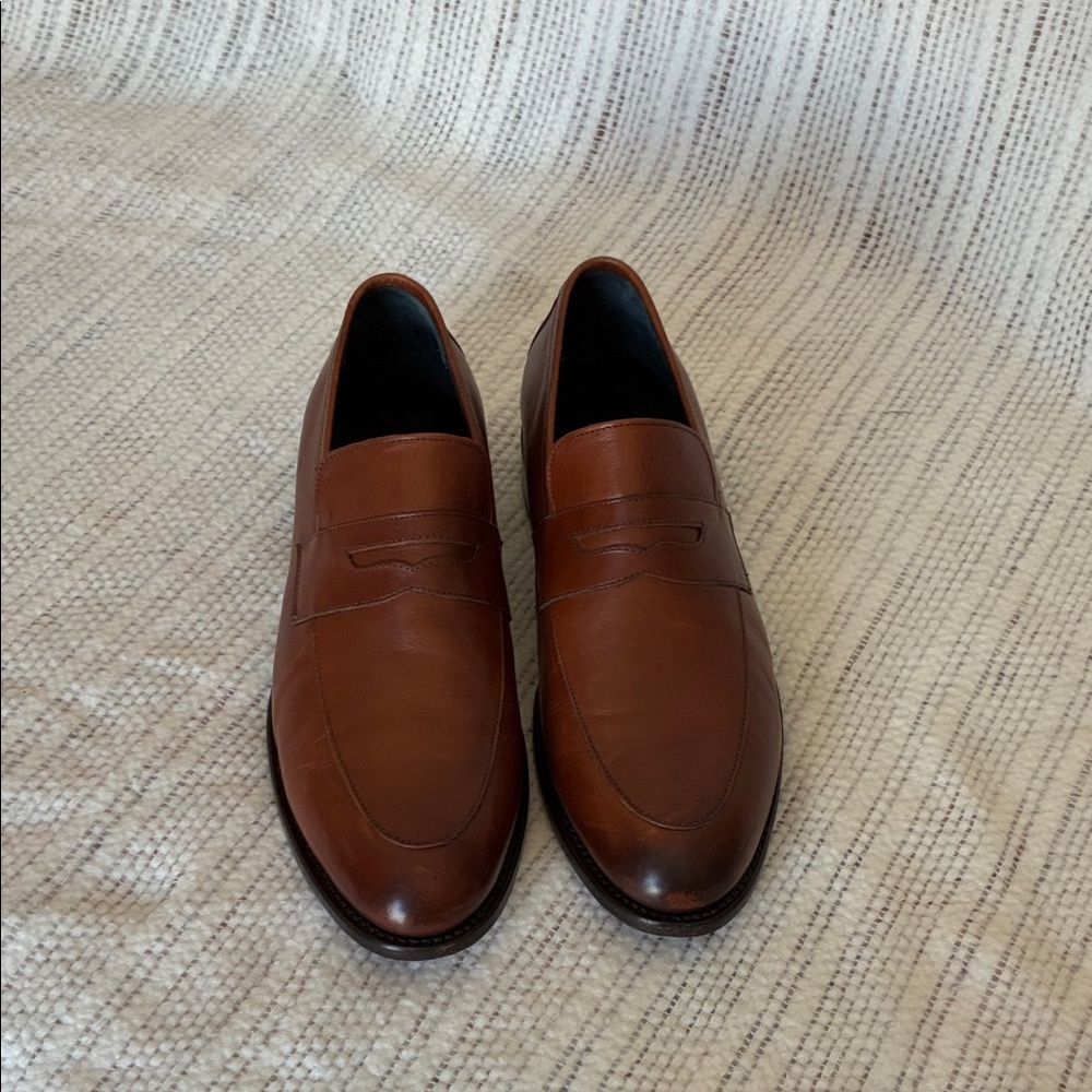 Thursday Boot Company Lincoln Tan Leather Penny Loafers. Men’s 10. - Picture 4 of 10